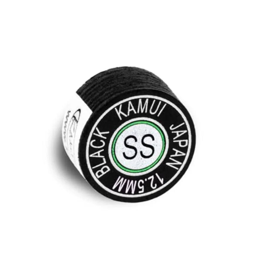 Black Laminated Pool Billiard CUE TIP - 1 pc Super Soft, 12.5 mm
Black Laminated Pool Billiard CUE TIP - 1 pc Super Soft, 12.5 mm