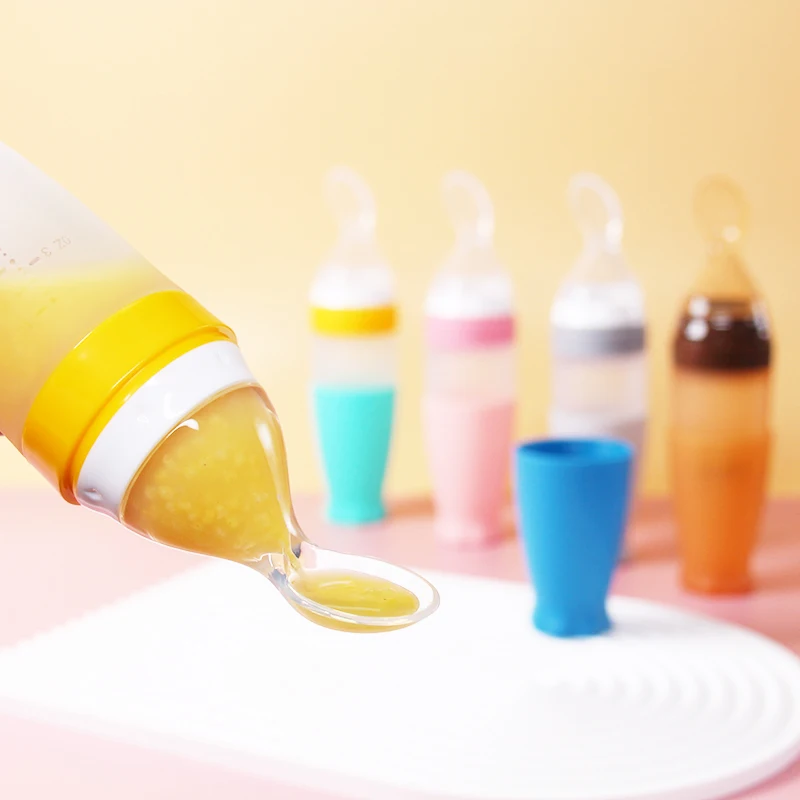 1 Pcs Baby Rice Cereal Bottle Dropper Feeding Squeeze Spoon Soft Silicone Spoon High Capacity Soft Non Slip Feeding Bottle
1 Pcs Baby Rice Cereal Bottle Dropper Feeding Squeeze Spoon Soft Silicone Spoon High Capacity Soft Non Slip Feeding Bottle