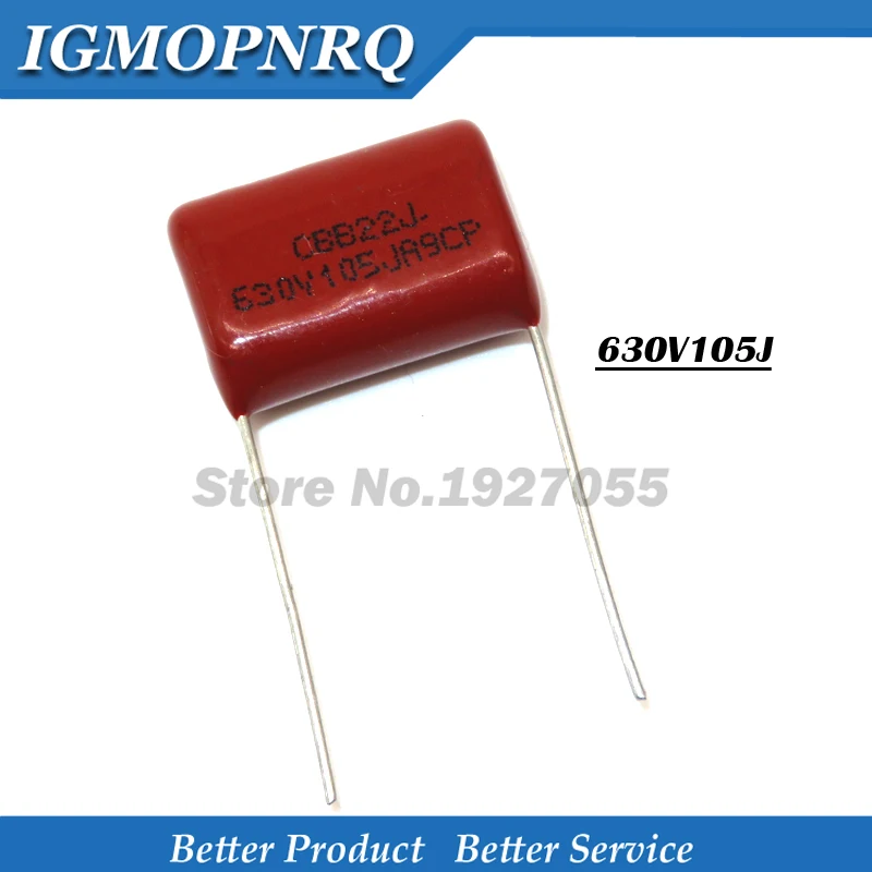10PCS 630V105J 630V 1UF Pitch 20mm 105 1000NF CBB Polypropylene film capacitor new 630V105J-P20
10PCS 630V105J 630V 1UF Pitch 20mm 105 1000NF CBB Polypropylene film capacitor new 630V105J-P20