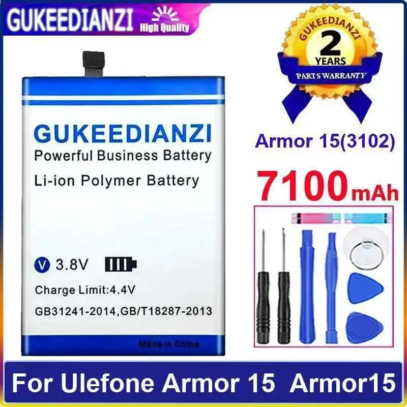 For Ulefone Armor 15 Armor15 3102 Mobile Phone Battery Reliable Power Supply 7100Mah Safe
For Ulefone Armor 15 Armor15 3102 Mobile Phone Battery Reliable Power Supply 7100Mah Safe