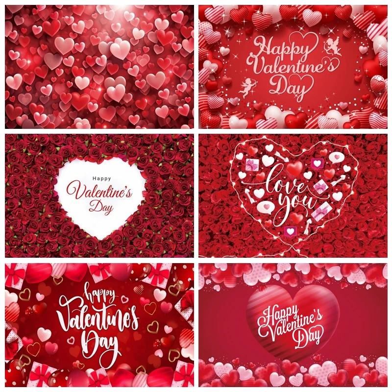 Happy Valentine's Day Theme Photography Background Red Rose Love Heart Valentines Party Banner Decoration Backdrop Supplies
Happy Valentine's Day Theme Photography Background Red Rose Love Heart Valentines Party Banner Decoration Backdrop Supplies