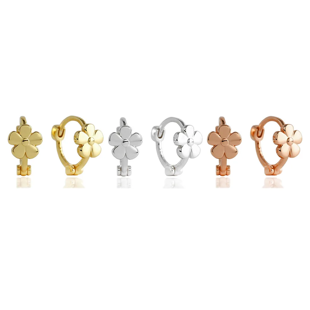 CCFJOYAS 7mm 925 Sterling Silver Gold/Silver/Rose Gold Flower Plum Blossom Small Hoop Earrings for Girl Simple INS Fine Jewelry
CCFJOYAS 7mm 925 Sterling Silver Gold/Silver/Rose Gold Flower Plum Blossom Small Hoop Earrings for Girl Simple INS Fine Jewelry