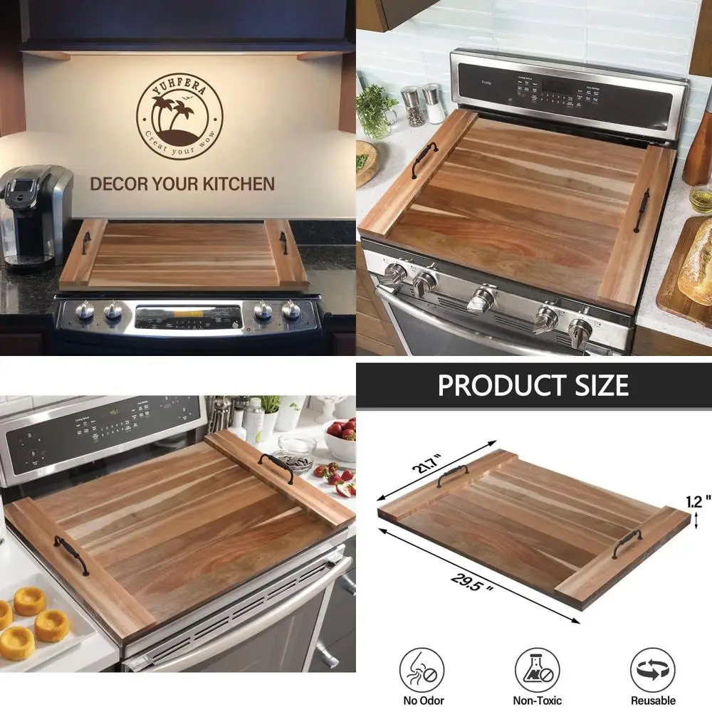 Wood Stove Cover - 29.5 Long x 21.25 Wide Electric Cooktop Cover with Handle
Wood Stove Cover - 29.5 Long x 21.25 Wide Electric Cooktop Cover with Handle
