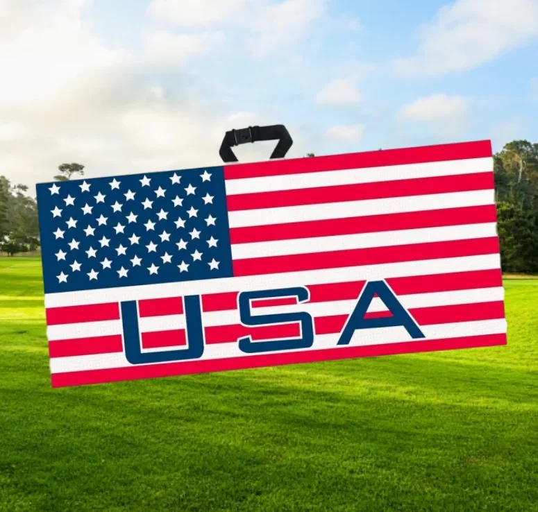 Club Cart Jacquard Microfibre Golf Towel 14 inches * 42 inches American Flag
Club Cart Jacquard Microfibre Golf Towel 14 inches * 42 inches American Flag