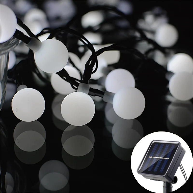 Outdoor Garden Wedding String Lights Solar Fairy Light for Party Christmas Decoration 20/50/100LED Round Ball Solar Globe Lights
Outdoor Garden Wedding String Lights Solar Fairy Light for Party Christmas Decoration 20/50/100LED Round Ball Solar Globe Lights