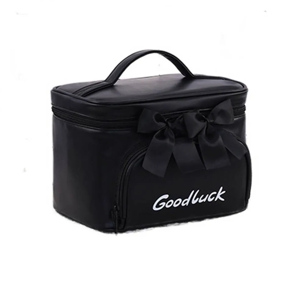 Waterproof PU Cosmetics Storage Bag Large Capacity With Zipper Bowknot Makeup Bag Multi-Compartment Dust-proof Washing Bag Girls
Waterproof PU Cosmetics Storage Bag Large Capacity With Zipper Bowknot Makeup Bag Multi-Compartment Dust-proof Washing Bag Girls