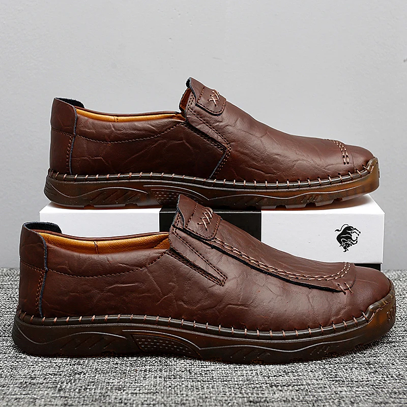 Classic New Men's Genuine Leather Shoes Retro Men's Casual Shoes Office Business Shoes Soft Sole Driving Shoes Big Size:38-47
Classic New Men's Genuine Leather Shoes Retro Men's Casual Shoes Office Business Shoes Soft Sole Driving Shoes Big Size:38-47