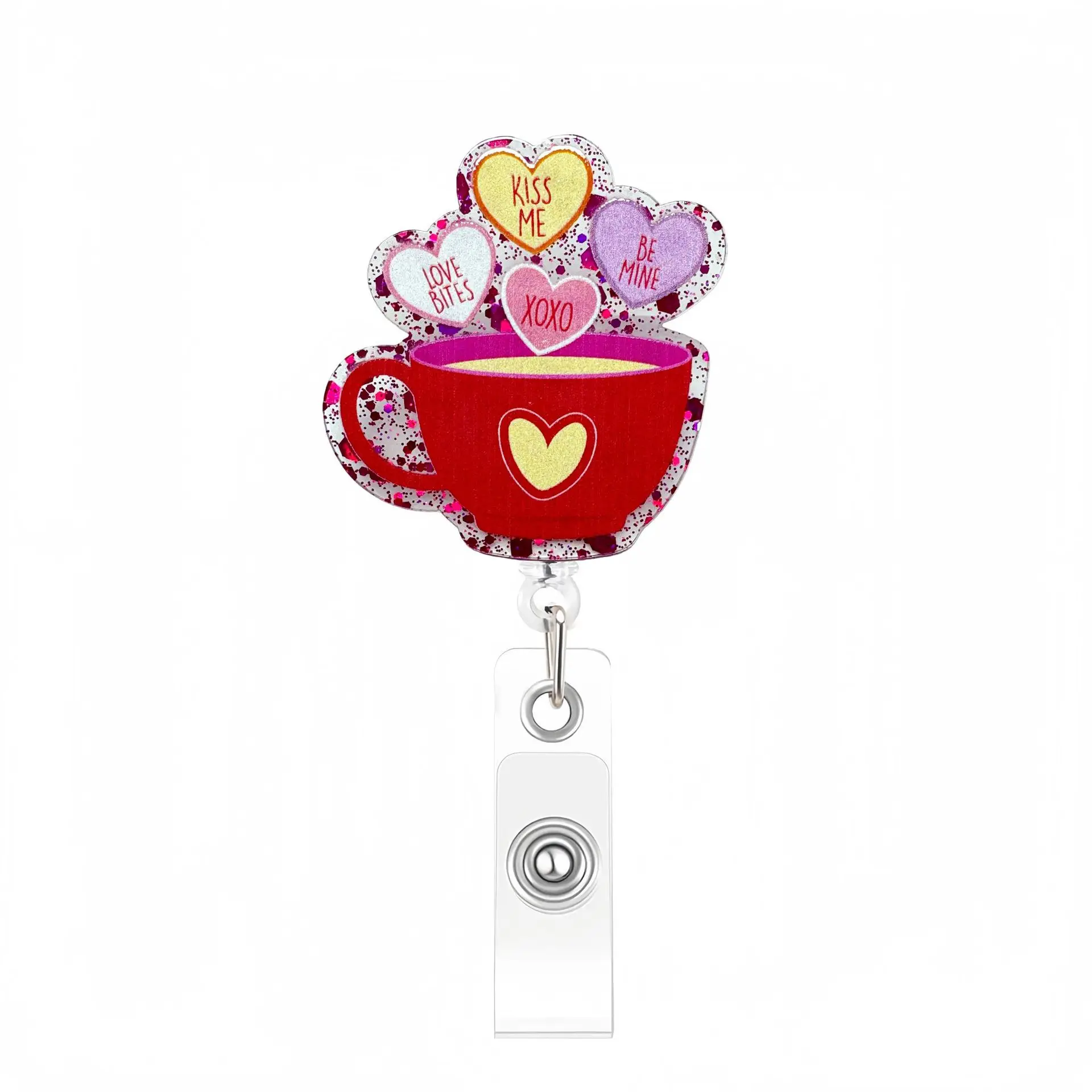 Valentines Day Badge Reel Reliable Retractable Badge Holder Id Badge Clip For Daily Routine Professional Gift Hospital
Valentines Day Badge Reel Reliable Retractable Badge Holder Id Badge Clip For Daily Routine Professional Gift Hospital