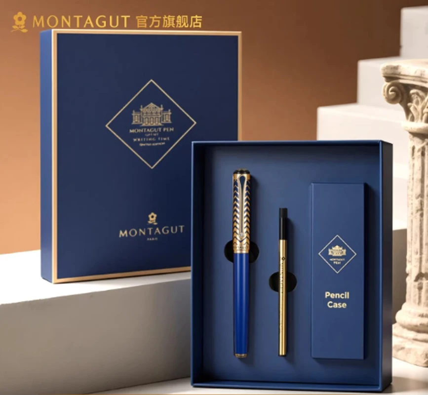 Ручка-роллер Montagut 816 Luxury Golden Black с золотой отделкой и иридиевым наконечником, для подписи, опционально в подарочной коробке
Ручка-роллер Montagut 816 Luxury Golden Black с золотой отделкой и иридиевым наконечником, для подписи, опционально в подарочной коробке