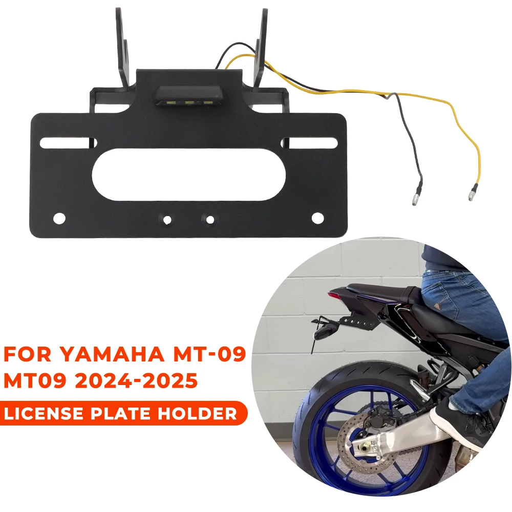 For Yamaha MT-09 2024-2025 MT09 Motorcycle Accessories Tail Tidy Fender Eliminator License Plate Holder Bracket with LED Light
For Yamaha MT-09 2024-2025 MT09 Motorcycle Accessories Tail Tidy Fender Eliminator License Plate Holder Bracket with LED Light