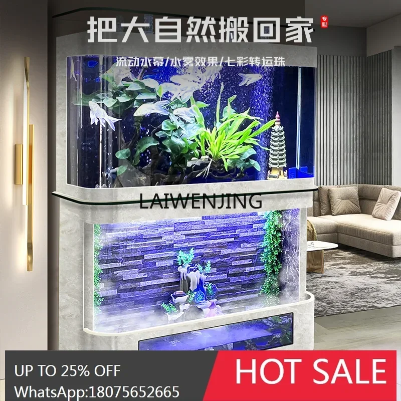 SGF new ecological water curtain wall fish tank living room glass turtle tank automatic water circulation
SGF new ecological water curtain wall fish tank living room glass turtle tank automatic water circulation