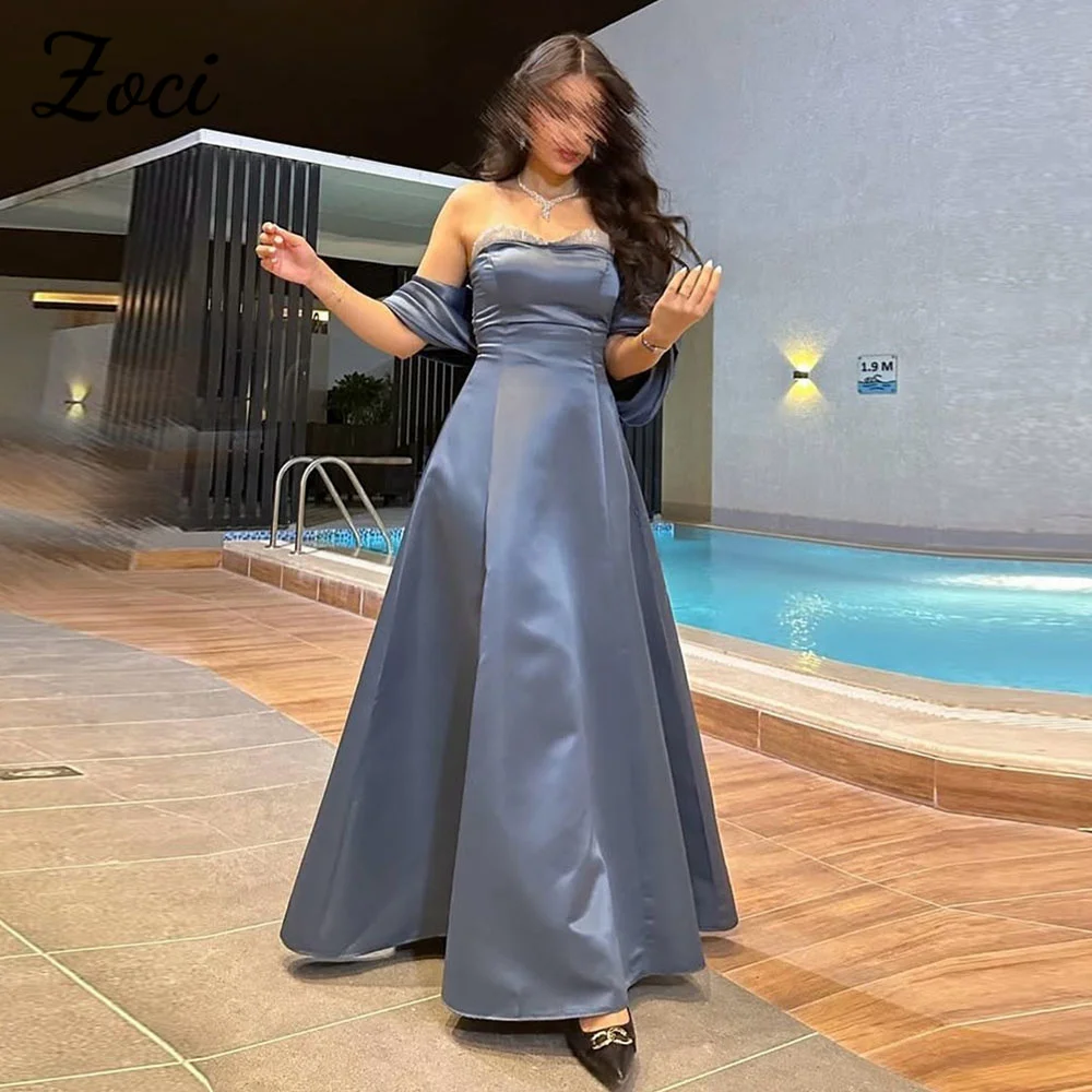 Zoci Sparkly Sequined Grey Prom Dresses Off Shoulder Satin Floor Length Evening Gown Aline Special Formal Party Dress Customized
Zoci Sparkly Sequined Grey Prom Dresses Off Shoulder Satin Floor Length Evening Gown Aline Special Formal Party Dress Customized