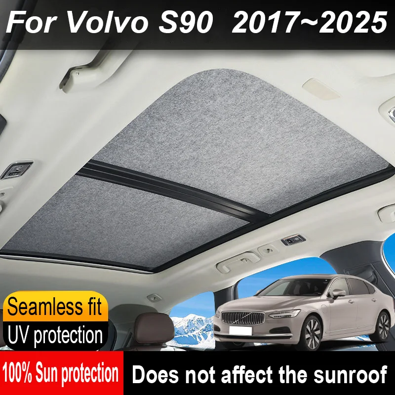 Car Sunroof Insulation Roof Visor For Volvo S90 2017~2025 Sun Protection Anti-UV Electrostatic Adsorption Sky Curtain Sunshade
Car Sunroof Insulation Roof Visor For Volvo S90 2017~2025 Sun Protection Anti-UV Electrostatic Adsorption Sky Curtain Sunshade