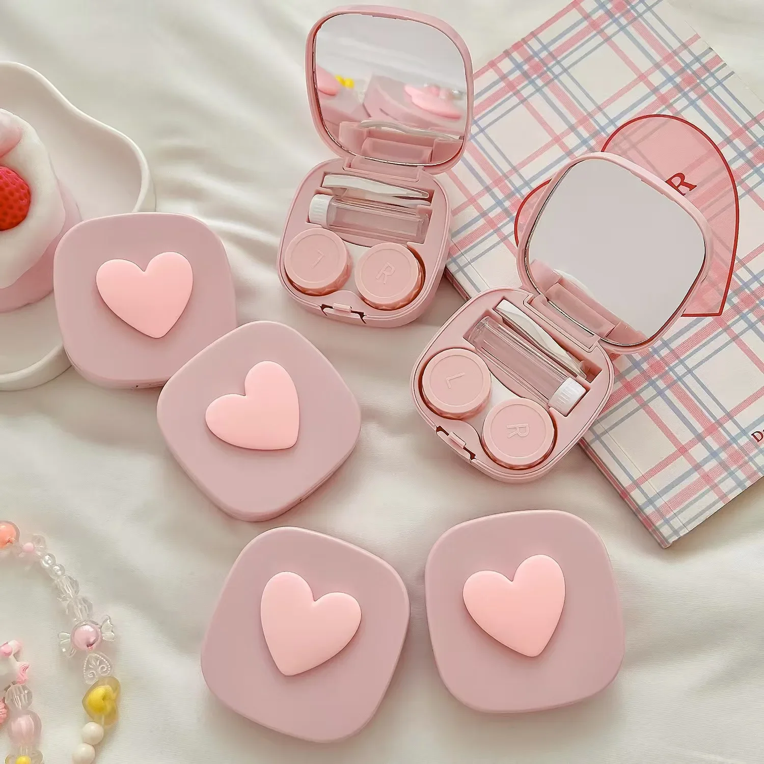 Heart Contact Lens Case with Mirror Mini Lovely Eyes Care Contact Lens Container Box Travel Kits Eyewear Accessories Organizer
Heart Contact Lens Case with Mirror Mini Lovely Eyes Care Contact Lens Container Box Travel Kits Eyewear Accessories Organizer