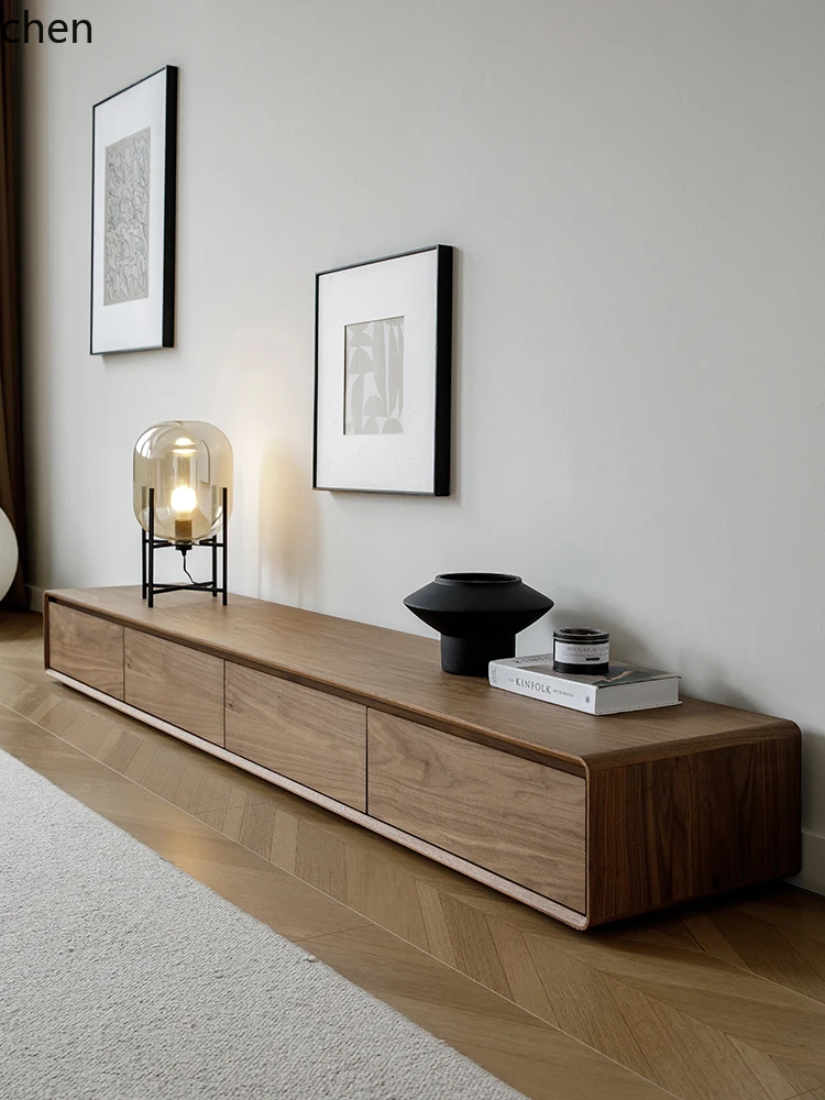 HXL solid wood TV cabinet coffee table combination living room black walnut color floor-to-ceiling TV cabinet
HXL solid wood TV cabinet coffee table combination living room black walnut color floor-to-ceiling TV cabinet