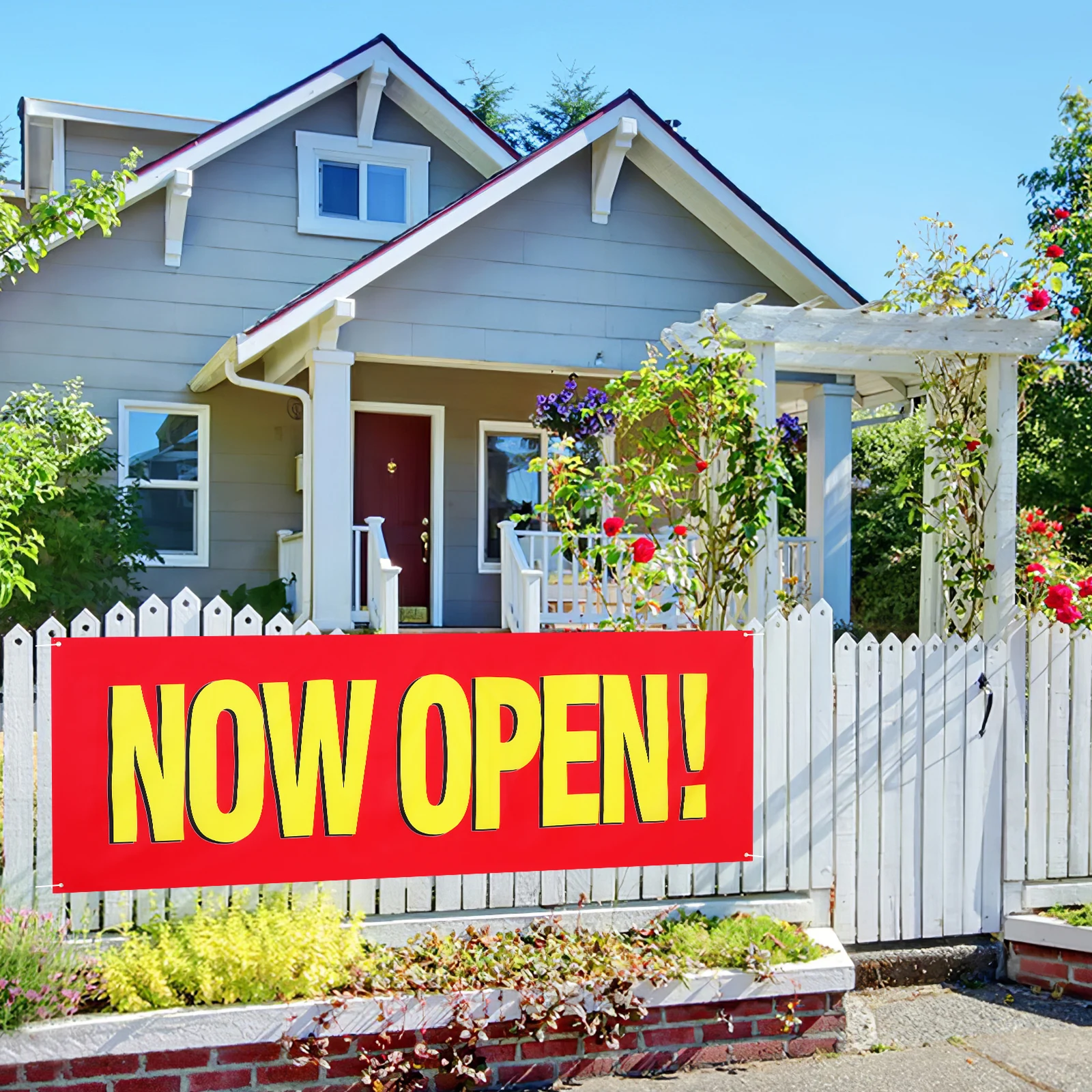 Open House Signs 250*90cm Polyester Banners Reinforced Grommets for Store Parties Weddings Grand Decorations Outdoor Advertising
Open House Signs 250*90cm Polyester Banners Reinforced Grommets for Store Parties Weddings Grand Decorations Outdoor Advertising