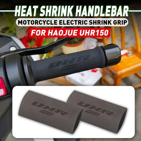 Empuñaduras termorretráctiles antideslizantes para manillar de motocicleta, cubierta de agarre para HAOJUE UHR150 UHR125, UHR 150 125