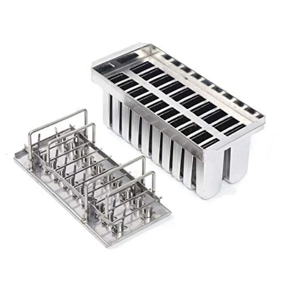 Stainless Steel Ice Cream Molds, 20 Packs Professional Round Head Grooved Ice Pop Molds, Metal Ice Lolly Ice Cream Mold Ice Cre
Stainless Steel Ice Cream Molds, 20 Packs Professional Round Head Grooved Ice Pop Molds, Metal Ice Lolly Ice Cream Mold Ice Cre
