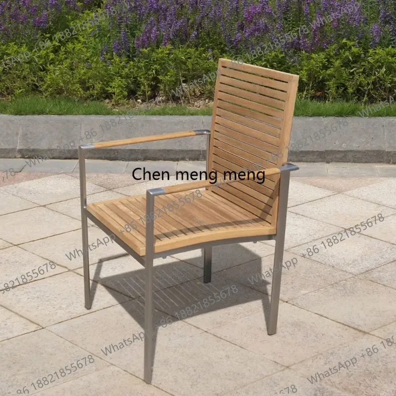 E182 Stainless Steel Teak Outdoor Table and Chairs
E182 Stainless Steel Teak Outdoor Table and Chairs