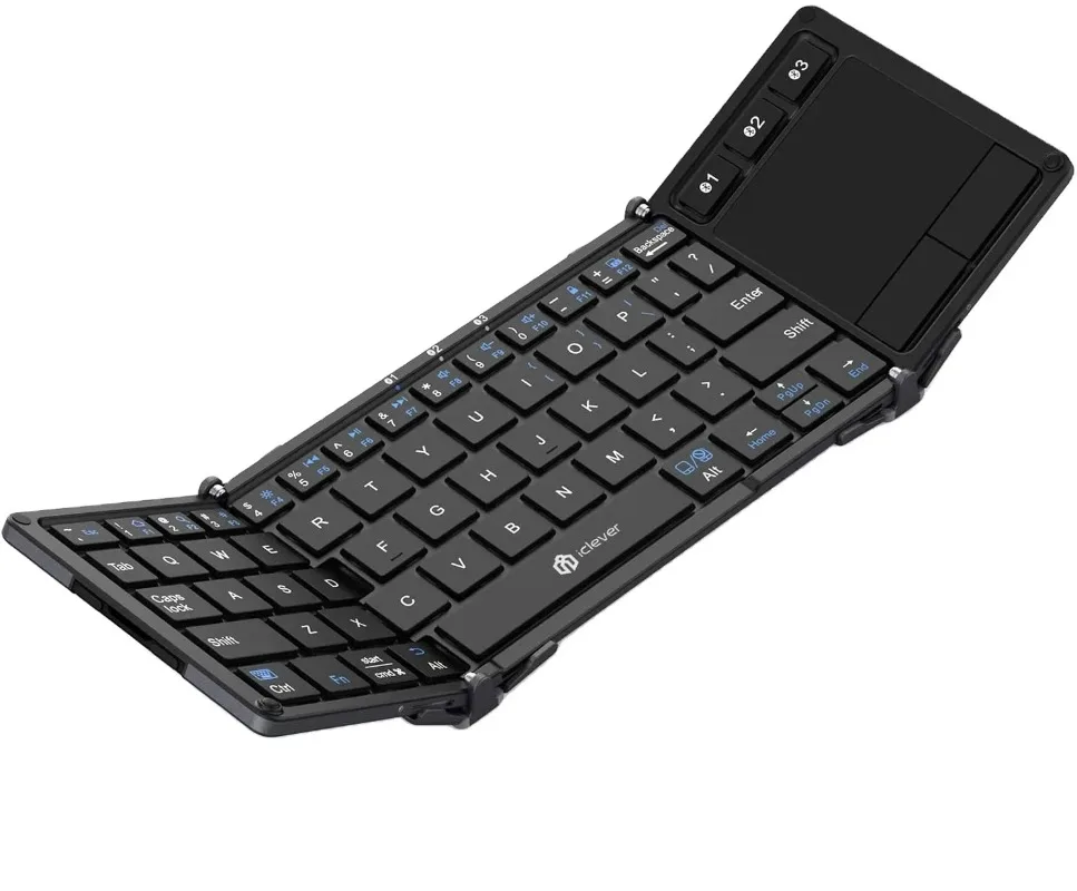 BT Keyboard With Touc ad ICle ver BK08 Portable Tri-folding
BT Keyboard With Touc ad ICle ver BK08 Portable Tri-folding