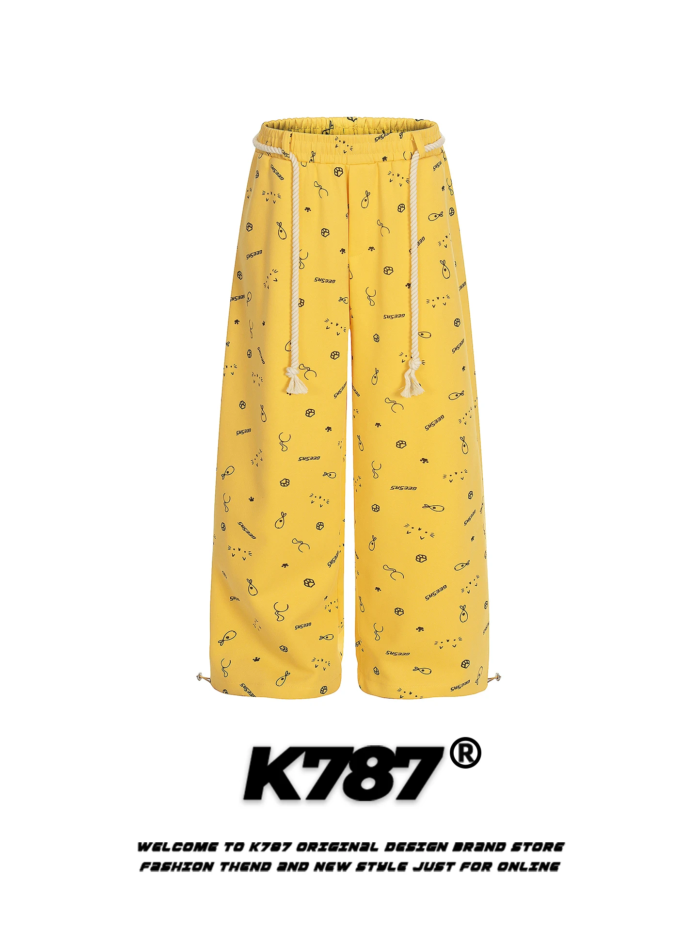 Американские повседневные женские брюки свободного кроя с мультяшным принтом, прямые, на шнурке, с эффектом похудения, антивозрастные, в пол
Американские повседневные женские брюки свободного кроя с мультяшным принтом, прямые, на шнурке, с эффектом похудения, антивозрастные, в пол