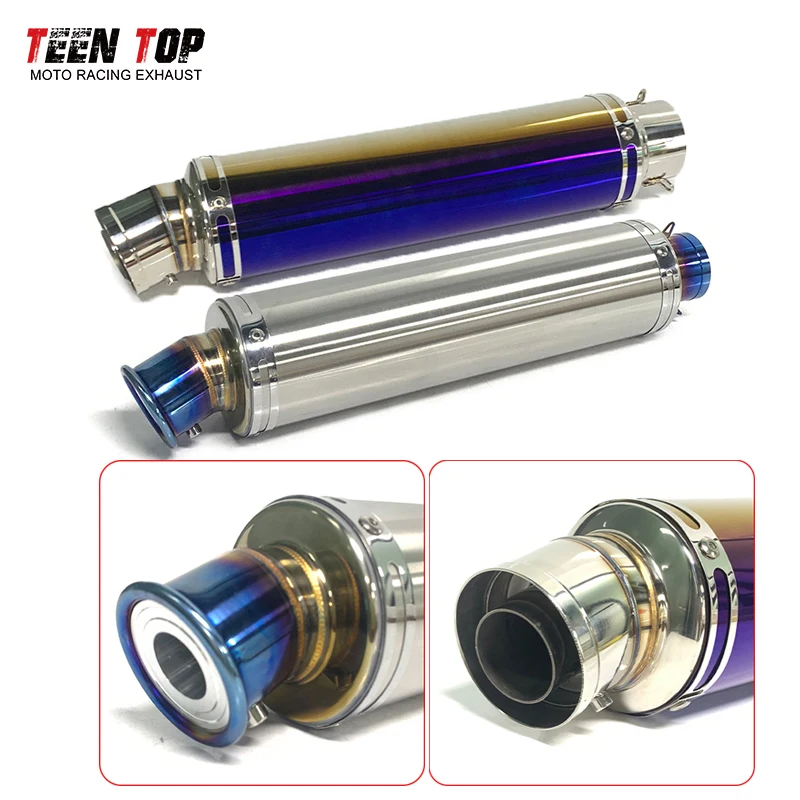 51mm Modified Motorbike Muffler For SUZUKI GSX-S GSX-R750 GSXR600 SV650 SV650X GSR400 Exhaust Muffler 440mm Escape Moto Tailpipe
51mm Modified Motorbike Muffler For SUZUKI GSX-S GSX-R750 GSXR600 SV650 SV650X GSR400 Exhaust Muffler 440mm Escape Moto Tailpipe