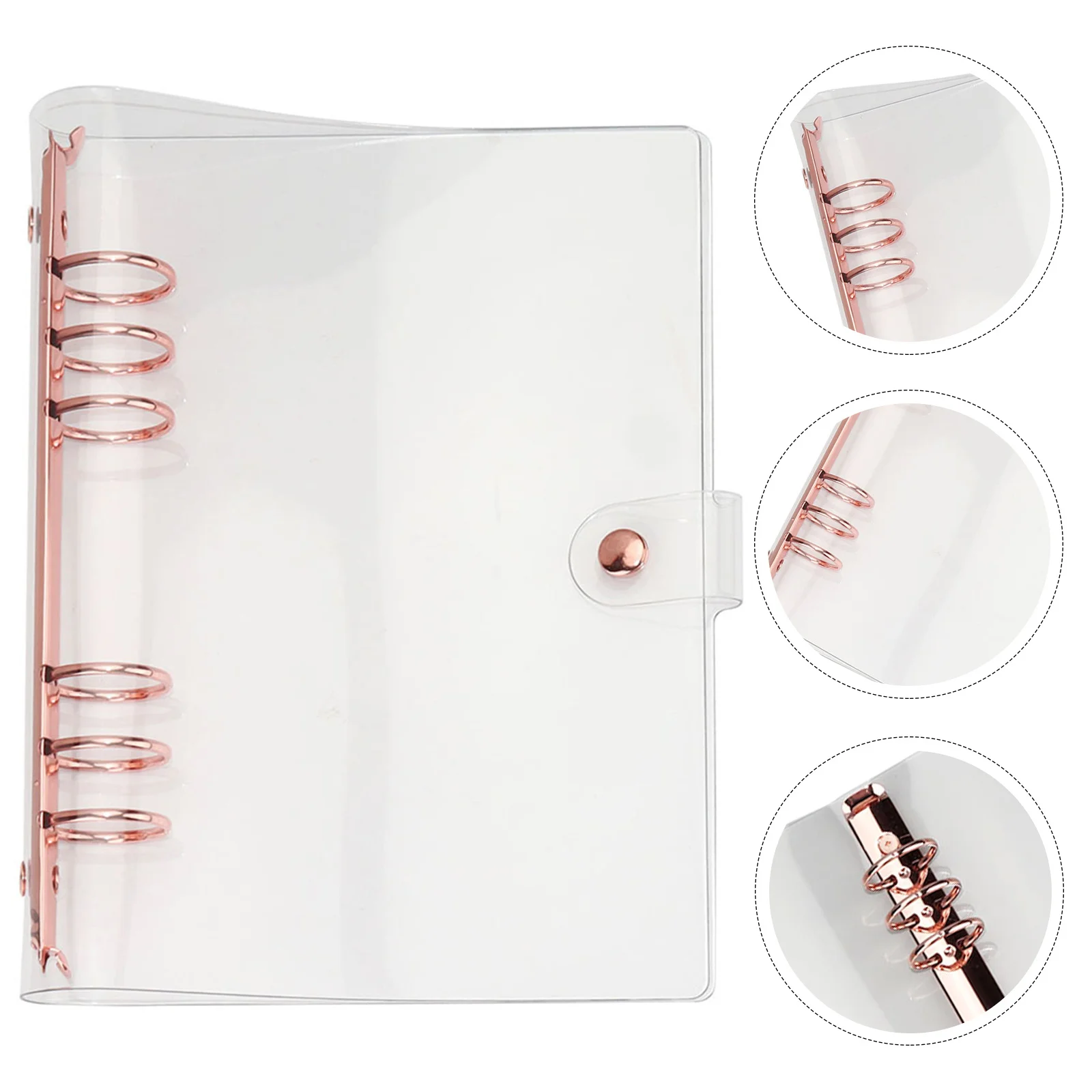 A5 6-Rings Loose-Leaf Notebook Cover Portable Transparent Pvc Binder Shell For Scrapbook Notepad Diary Students Supplies
A5 6-Rings Loose-Leaf Notebook Cover Portable Transparent Pvc Binder Shell For Scrapbook Notepad Diary Students Supplies