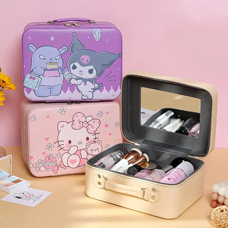 Hellokittyed Cosmetic Case with Makeup Mirror Sanrio Cinnamoroll Cartoon Desktop Large Capacity Cosmetic Portable Storage Box
Hellokittyed Cosmetic Case with Makeup Mirror Sanrio Cinnamoroll Cartoon Desktop Large Capacity Cosmetic Portable Storage Box