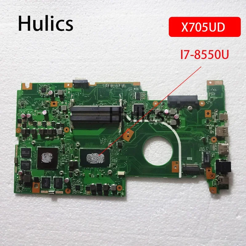 Hulics Used For Asus X705UDR X705UD X705 N705U Laptop Motherboard Main Board T7-8550U
Hulics Used For Asus X705UDR X705UD X705 N705U Laptop Motherboard Main Board T7-8550U