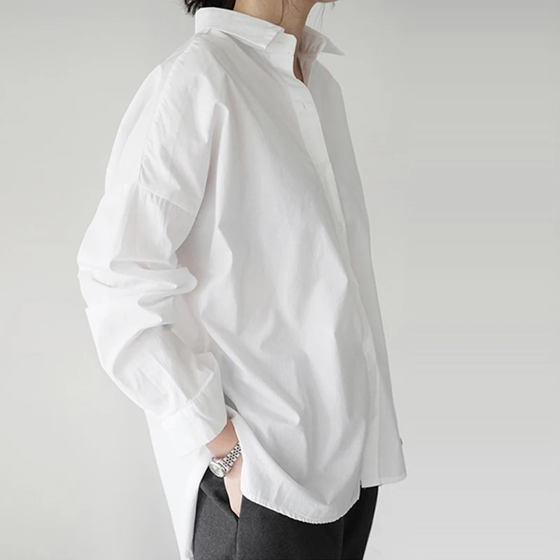 Spring Summer 2026 Loose Long Sleeve White Shirt Women's Casual Versatile Simple Mid-Length Top Korean Style Collar Button
Spring Summer 2026 Loose Long Sleeve White Shirt Women's Casual Versatile Simple Mid-Length Top Korean Style Collar Button