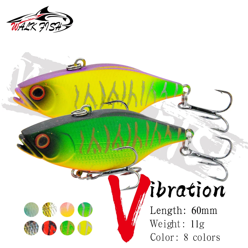 WALK FISH 1PCS 60mm 11g Vibration Wobblers Lipless Crankbaits Angler's Fishing VIB Lures Hardbaits for Bass Pike
WALK FISH 1PCS 60mm 11g Vibration Wobblers Lipless Crankbaits Angler's Fishing VIB Lures Hardbaits for Bass Pike
