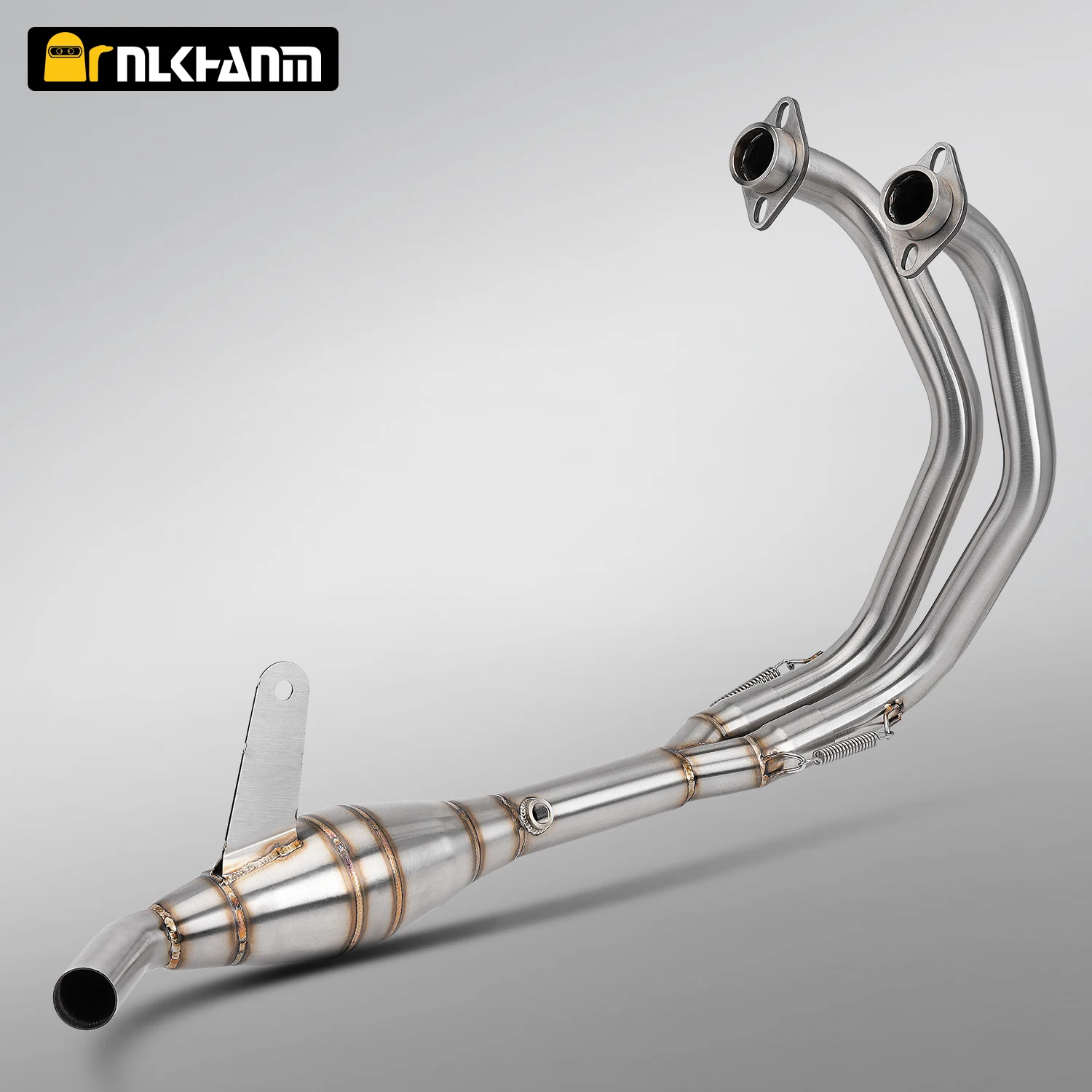 R3 motorcycle exhaust system modified with stainless steel front connection and original tail diameter for YAMAHA R25 R3
R3 motorcycle exhaust system modified with stainless steel front connection and original tail diameter for YAMAHA R25 R3