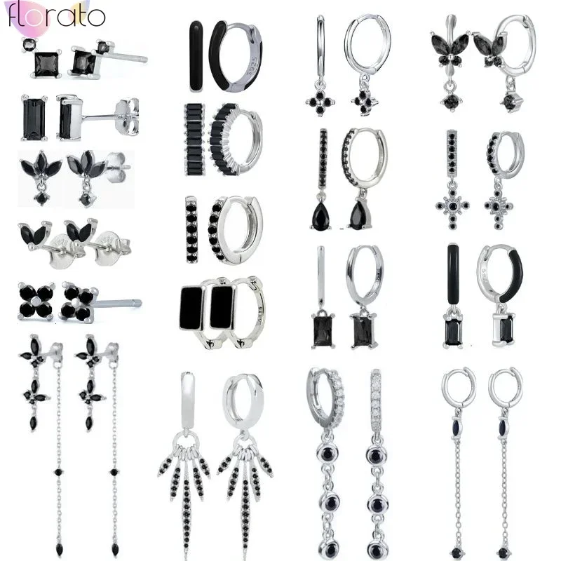 925 Sterling Silver Ear Buckle Black Zircon Stud Earrings for Women Round Heart Pendant Earring Fine Temperament Jewelry Gifts
925 Sterling Silver Ear Buckle Black Zircon Stud Earrings for Women Round Heart Pendant Earring Fine Temperament Jewelry Gifts