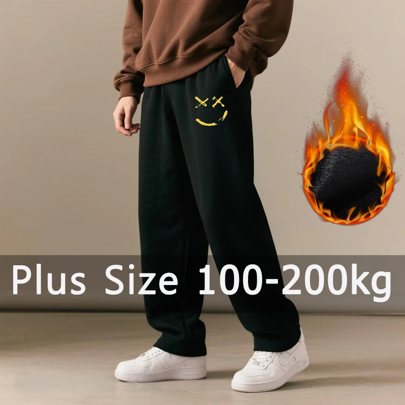 Plus Size Men Fleece Pants Winter Black Warm Plush Lining Cotton Long Printed Trousers 5XL 6XL 7XL 100-200kg Big Size Clothing
Plus Size Men Fleece Pants Winter Black Warm Plush Lining Cotton Long Printed Trousers 5XL 6XL 7XL 100-200kg Big Size Clothing