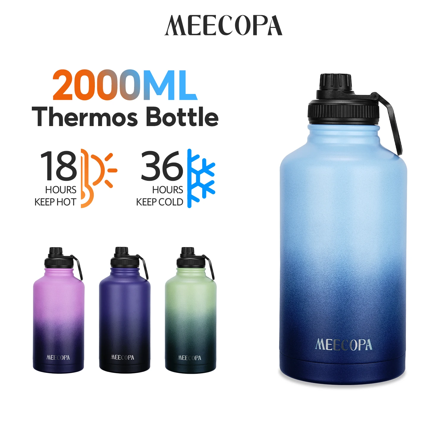 Stainless Steel Insulated 2000ml/67oz Leakproof Water Bottle Double Wall Vacuum Thermal Drinkware Cup Perfect For Outdoor 2026
Stainless Steel Insulated 2000ml/67oz Leakproof Water Bottle Double Wall Vacuum Thermal Drinkware Cup Perfect For Outdoor 2026