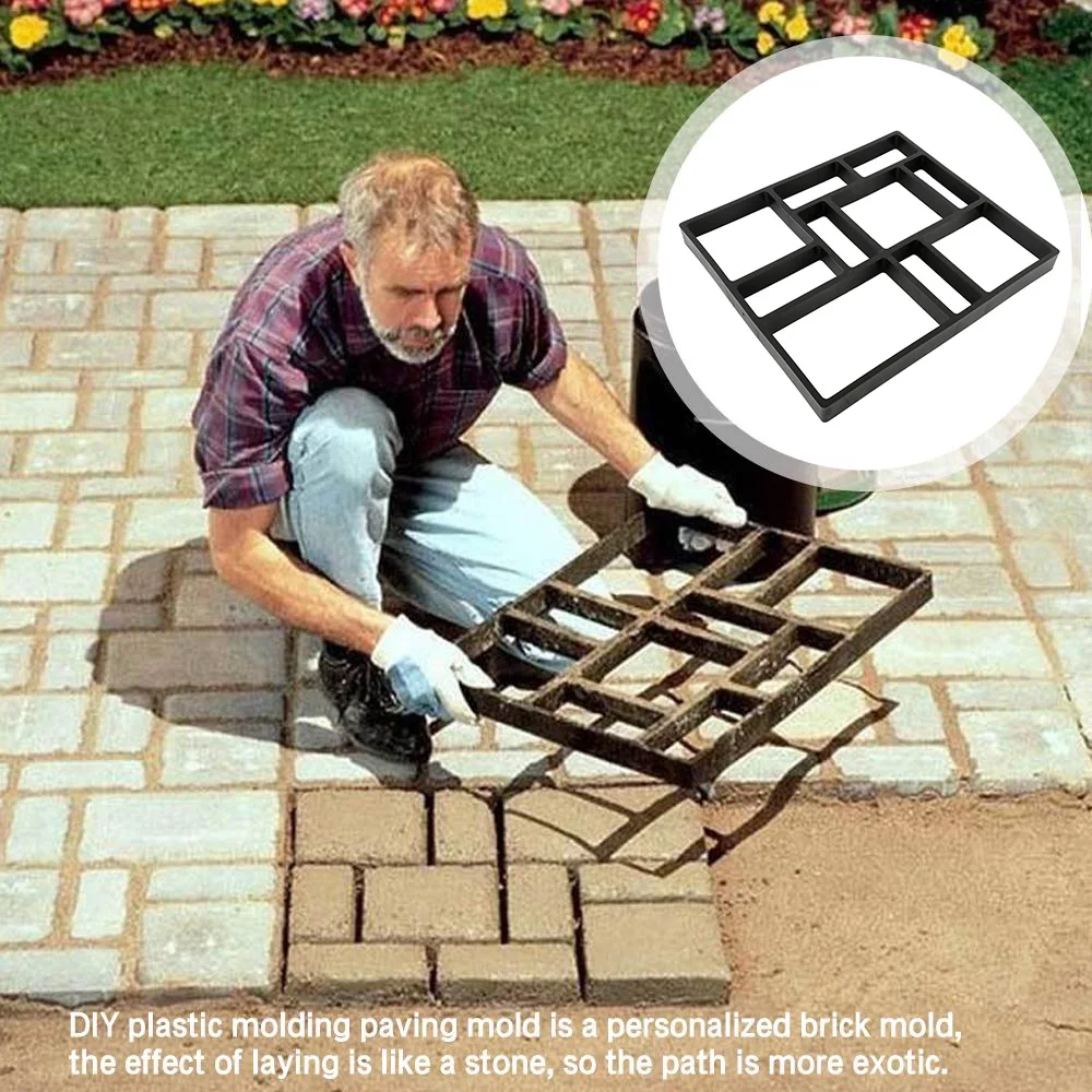 Форма для изготовления садовых дорожек, сделай сам, садовая форма, ручная тротуарная форма, цементный кирпич, камень, дорога, бетонная форма, многоразовая форма для тротуарной плитки, инструмент
Форма для изготовления садовых дорожек, сделай сам, садовая форма, ручная тротуарная форма, цементный кирпич, камень, дорога, бетонная форма, многоразовая форма для тротуарной плитки, инструмент