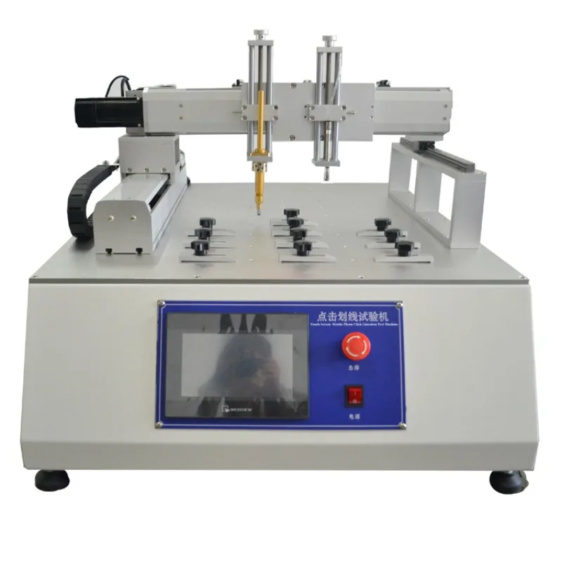 Phone Click Tester Mobile Test Instrument Touch Screen Scratch Crossed Lineation Life Testing Machine
Phone Click Tester Mobile Test Instrument Touch Screen Scratch Crossed Lineation Life Testing Machine