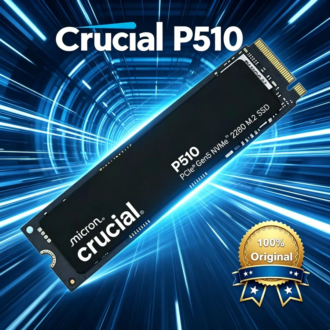 Ultra Speed M.2 2280 PCIe 5.0 Crucial P510 1TB NVMe SSD 11000MB/s Read 9500MB/s Write Upgraded from P3 Plus
Ultra Speed M.2 2280 PCIe 5.0 Crucial P510 1TB NVMe SSD 11000MB/s Read 9500MB/s Write Upgraded from P3 Plus