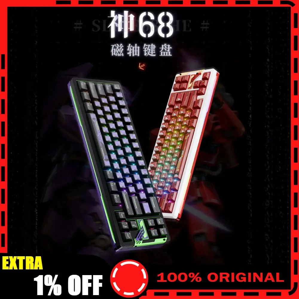 NDNH Slice68 HE Механическая клавиатура с магнитным переключателем из алюминиевого сплава 8K RT0.005 Проводная игровая клавиатура 0,1 мс с низкой задержкой на заказ RGB
NDNH Slice68 HE Механическая клавиатура с магнитным переключателем из алюминиевого сплава 8K RT0.005 Проводная игровая клавиатура 0,1 мс с низкой задержкой на заказ RGB