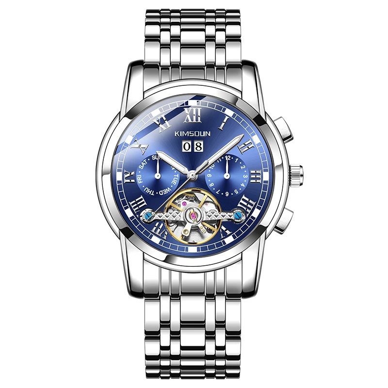 Automatic Mechanical Watch for Men High Quality Stainless Steel with Pointer Dial Display Alloy Case Material Tourbillon Watch
Automatic Mechanical Watch for Men High Quality Stainless Steel with Pointer Dial Display Alloy Case Material Tourbillon Watch