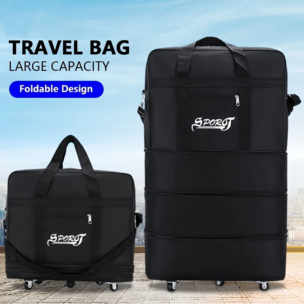 32in 42in Expandable Folding Luggage Bag Suitcase Collapsible Rolling Travel Duffel Bag for Men Women Suitcase with 5 Wheels Black
32in 42in Expandable Folding Luggage Bag Suitcase Collapsible Rolling Travel Duffel Bag for Men Women Suitcase with 5 Wheels Black
