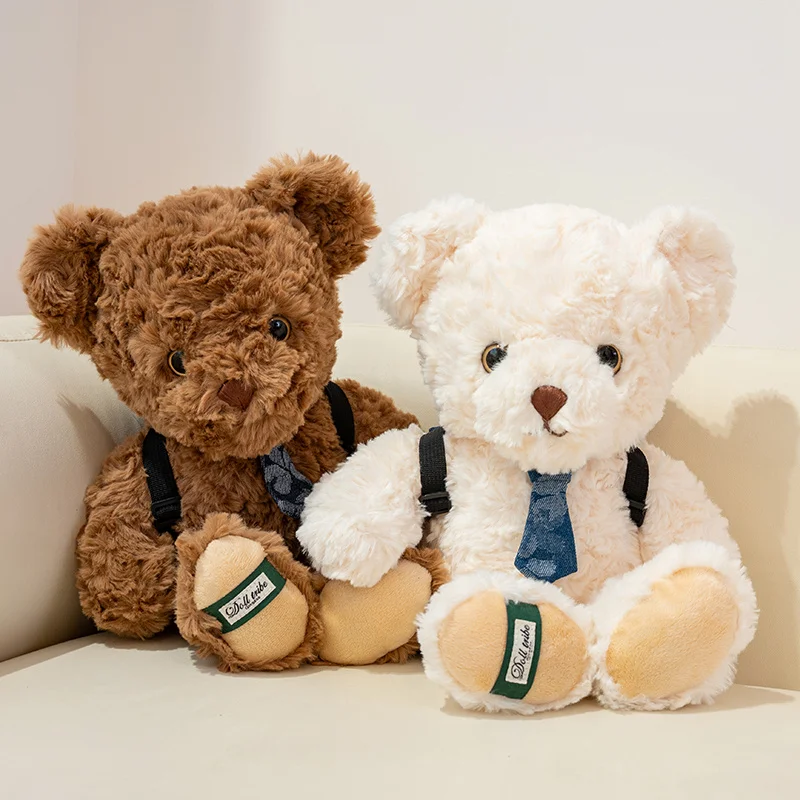 Classic Teddy Bear Plush Toy with Tie Bag Soft Bear Plushies Cute Go Back to School Gift Kawaii Stuffed Doll Xmas Present
Classic Teddy Bear Plush Toy with Tie Bag Soft Bear Plushies Cute Go Back to School Gift Kawaii Stuffed Doll Xmas Present