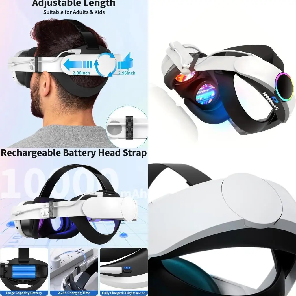 B03F Adjustable Heat Dissipation Design Portable Headset Charging Module Ergonomic Aluminum Frame Fit for Immersive Gaming