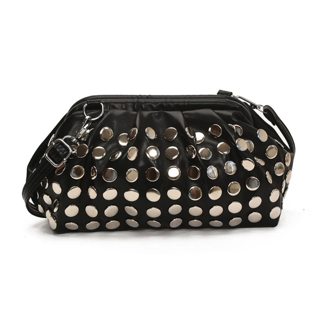 Lady's Shoulder Bag Rivet Shell Bag For Girl Crossbody Bag Leather Bag Crossbody Bucket Bag PU Strap Adjustable
Lady's Shoulder Bag Rivet Shell Bag For Girl Crossbody Bag Leather Bag Crossbody Bucket Bag PU Strap Adjustable