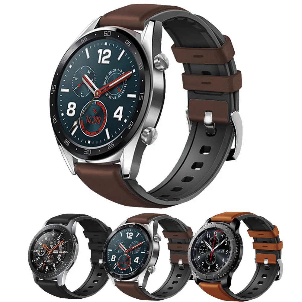 20 22mm Leather Silicon Watchband For Samsung Galaxy Watch 42mm Watch Band Strap Bracelet for For Huawei Watch GT2
20 22mm Leather Silicon Watchband For Samsung Galaxy Watch 42mm Watch Band Strap Bracelet for For Huawei Watch GT2
