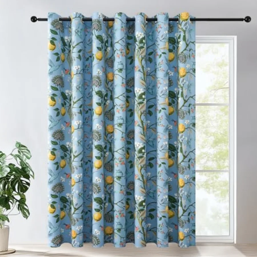Sliding Door Patio Floral Curtains and Drapes Blackout Extra Wide Room Divider Large Blue Vintage Farmhouse Country Hummingbird
Sliding Door Patio Floral Curtains and Drapes Blackout Extra Wide Room Divider Large Blue Vintage Farmhouse Country Hummingbird