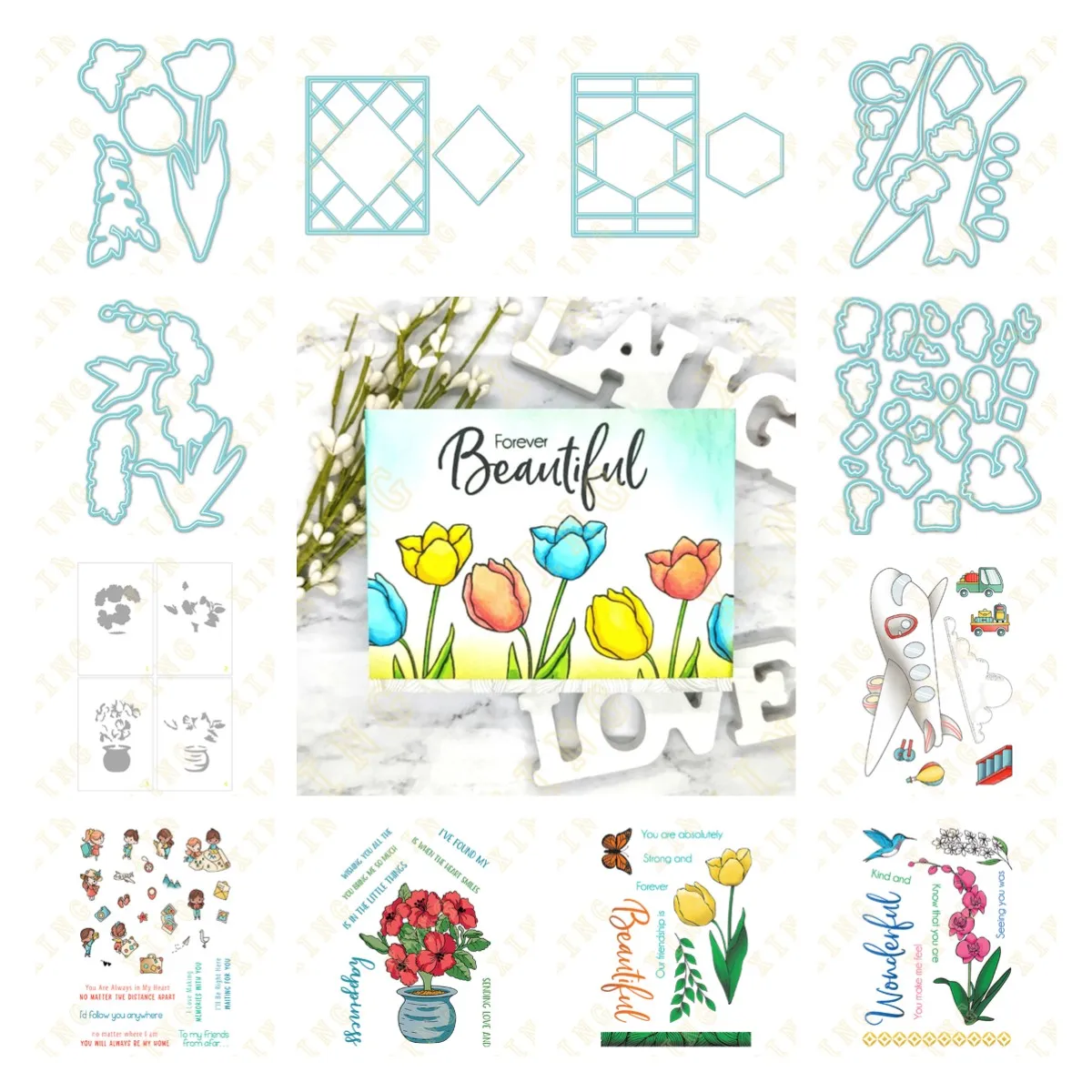 Tulip Orchid Potted Hibiscus Pocket Pals Hexagons Diamonds New Metal Cutting Dies Stamps Stencil for Scrapbook Diary Decoration
Tulip Orchid Potted Hibiscus Pocket Pals Hexagons Diamonds New Metal Cutting Dies Stamps Stencil for Scrapbook Diary Decoration