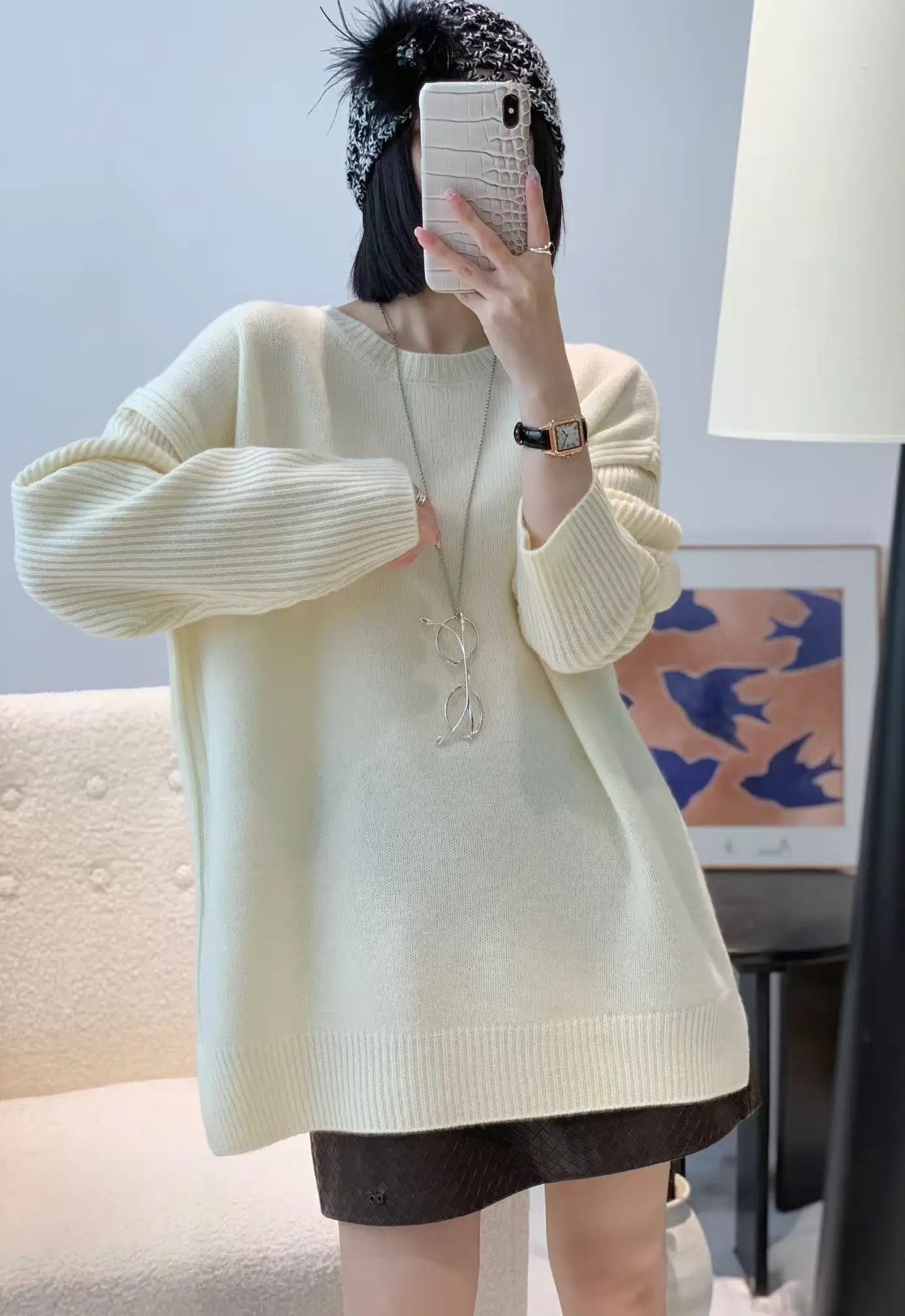 2025 Women's Clothing Loose crew neck sweater 1021
2025 Women's Clothing Loose crew neck sweater 1021
