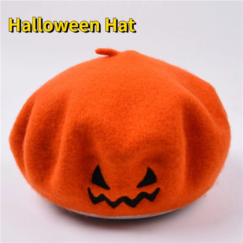 Embroidery Halloween Gift Party Solid Color Spring Autumn Beret Wool Keep Warm Women Halloween Hat Painter Hat
Embroidery Halloween Gift Party Solid Color Spring Autumn Beret Wool Keep Warm Women Halloween Hat Painter Hat