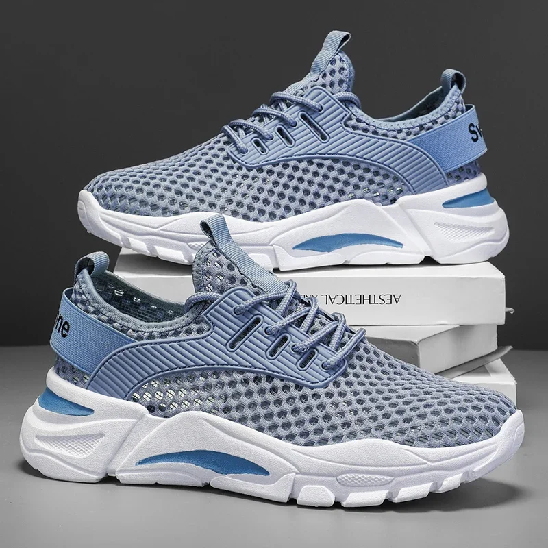 Lightweight and Casual Men's Lace-up Sports with Wear-resistant Perforated Woven Mesh Surface and High-quality Running Shoes
Lightweight and Casual Men's Lace-up Sports with Wear-resistant Perforated Woven Mesh Surface and High-quality Running Shoes